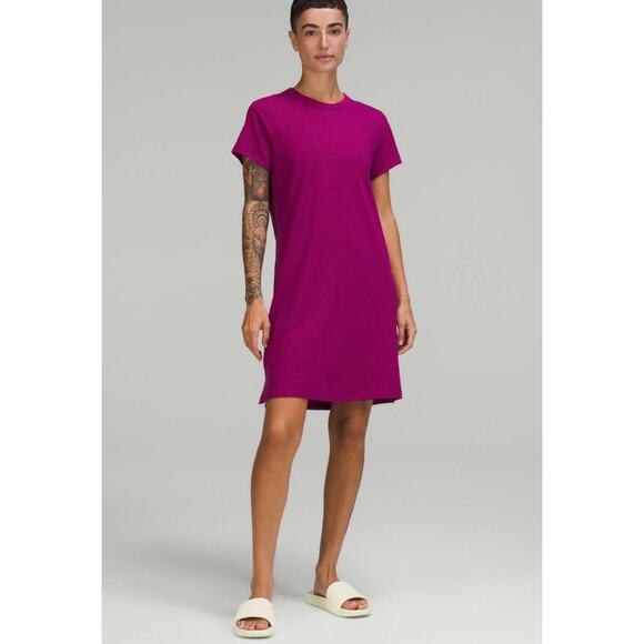 Lululemon Classic-Fit Cotton-Blend T-Shirt Dress - Picture 1 of 9